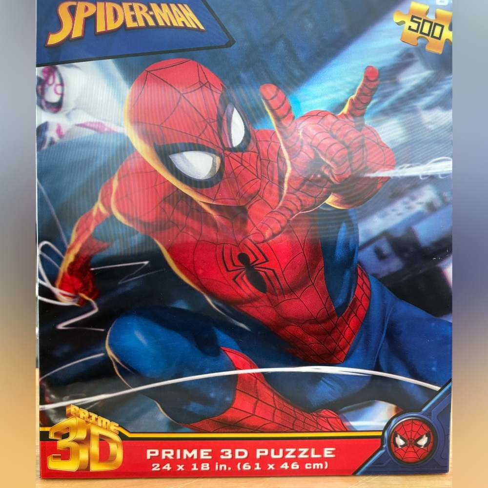 New in box- Spider-Man prime 3D puzzle, 500 piece